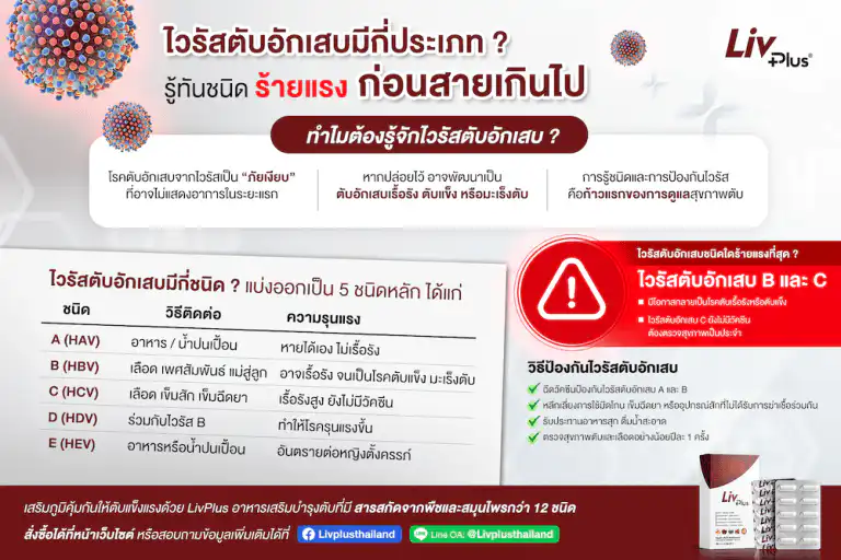ไวรัสตับอักเสบมีกี่ประเภท ?